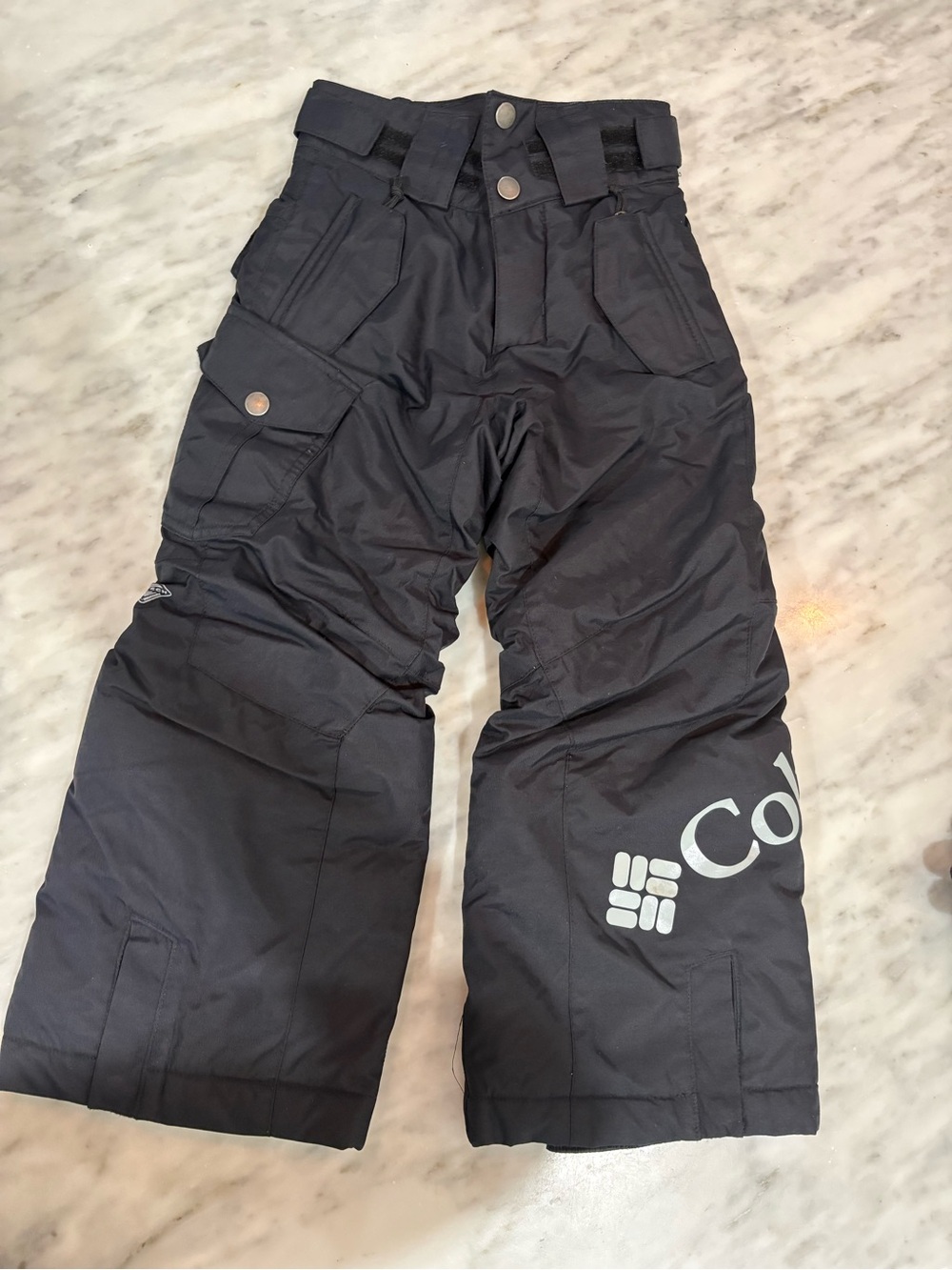 Columbia Black Kids' Snow Pants with Logo